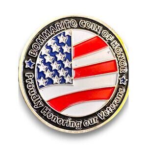 Bommarito Coin of Honor Proudly Honoring Our Veterans Challenge Coin 1.75 Inch